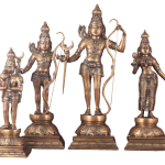 Pure Brass Large Ram Darbar Set | Lord Ram 26" with Divine Family | Premium Temple Grade Collection | 40 kg Handcrafted Sacred Art | Traditional Murti